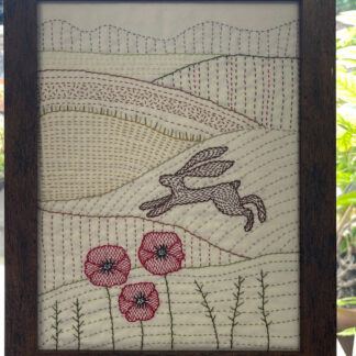 The Hare Jumps Over the Hill Kantha Kit
